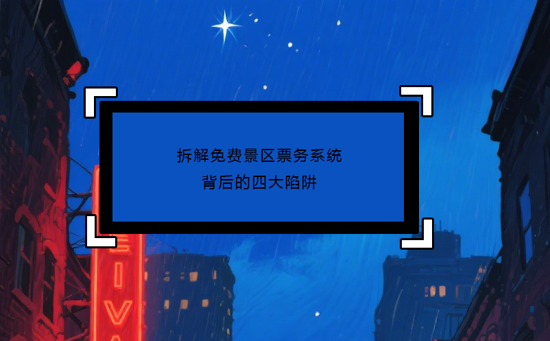 拆解免费景区票务系统背后的四大陷阱